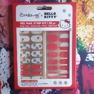 The Crème Shop x Hello Kitty Gel Nail Strip Kit - Red and White